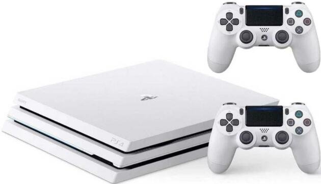 Sony PlayStation 4 Pro Console with 2 Controllers (Bundle)